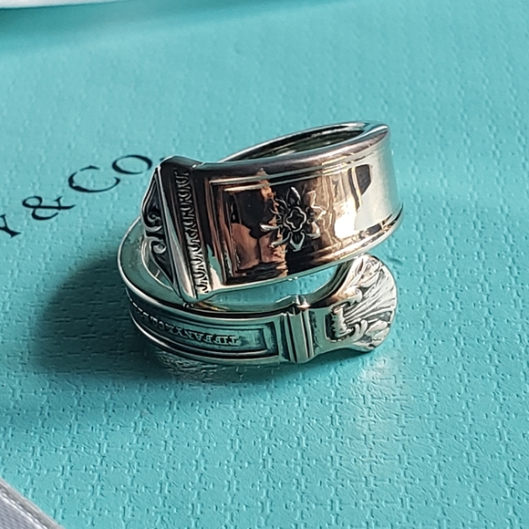 Antique 916 Tiffany Co Spoon Ring 